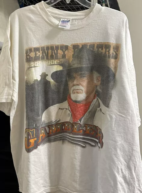 Vintage 2000s Kenny Rogers Gambler Tour Shirt Tee XXL Rare Country Dolly Parton 2