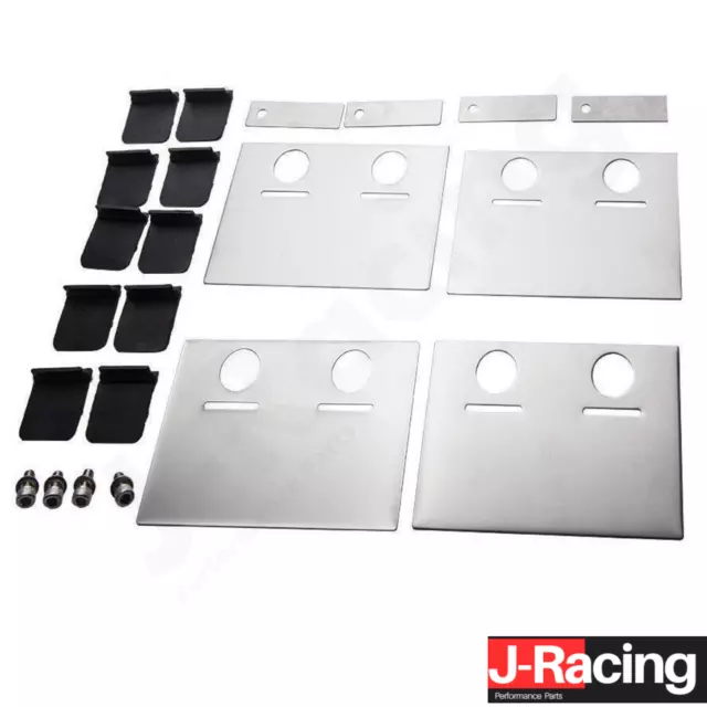 Universal Racing Drift Sump Oil Pan Baffle Plate Bracket Rubber Valve Bolt Kit