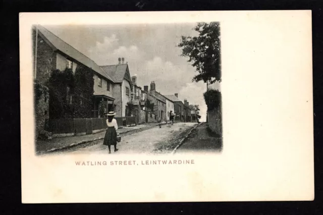 Leintwardine - Watling Street &  Village Scene - printed postcard