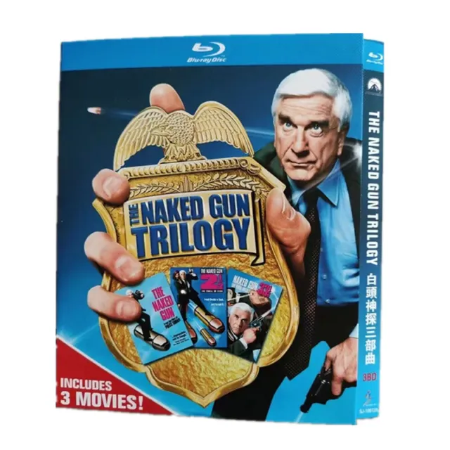 BD The Naked Gun Trilogy 1-3 Blu-ray 3-Disc New Box Set All Region