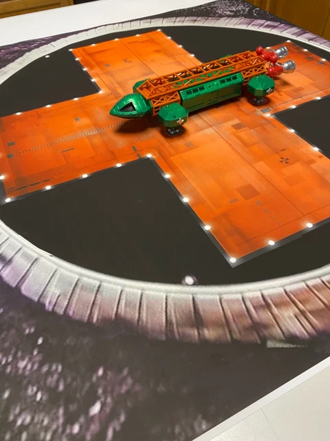 SpAcE 1999 Eagle landing pad poly print Prop translight Star Trek space age