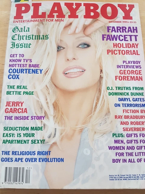 PLAYBOY MAGAZINE 1995 Farrah Fawcett,Samantha Torres,Bettie Page,George