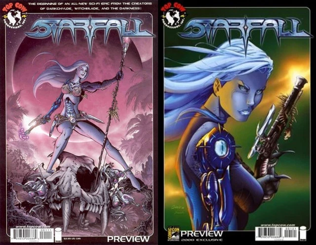 Starfall Preview Book #0 (2008) Top Cow Comics - 2 Comics