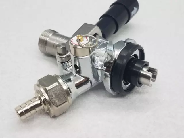 Micro Matic European Sankey Keg Coupler, S System, Black Lever 7486BS