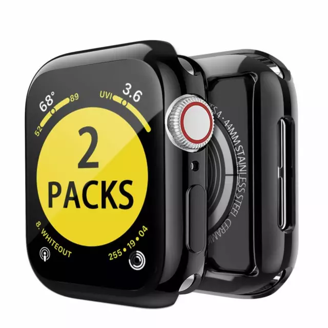 Apple Watch Screen Protector Series 3 2 42mm, Built in TPU Protective Case Cover
