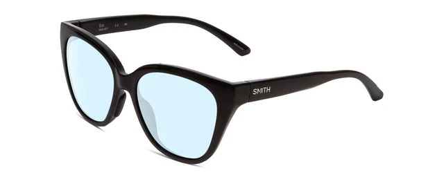 Smith Optics Era Damen Katzenauge Designer Blau Licht Brille Im Gloss Black 55mm