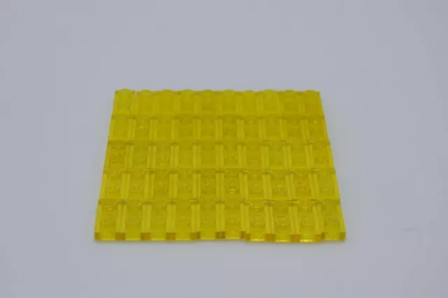 Lego 50 X Base-Plate Transparent Yellow Plate 1x2 3023