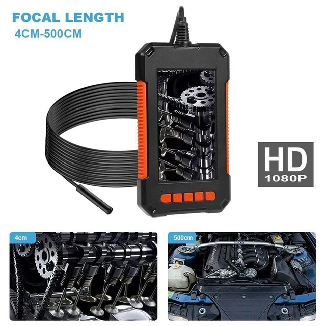 Telecamera a canale endoscopio cavo di ricarica impermeabile 11 lingue monitor LCD 4,3