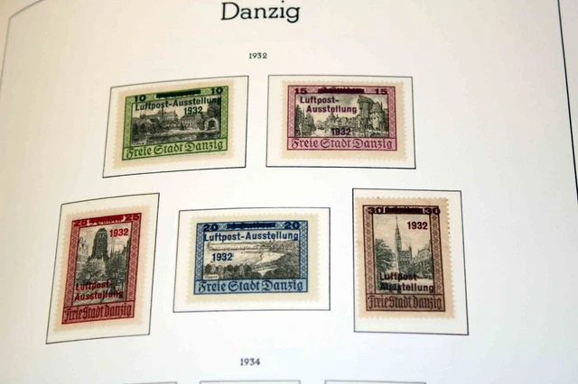 Danzig 1920 bis 1939: Urige Mehrfach-Sammlung im dicken Leuchtturm-Album