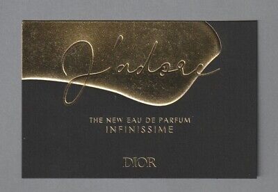Dior advertising Card Dior Carte publicitaire 