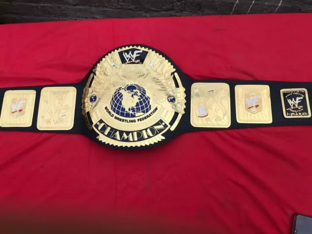 WWF Big Eagle Scratch Logo Wrestling World Heavyweight Championship Belt 3