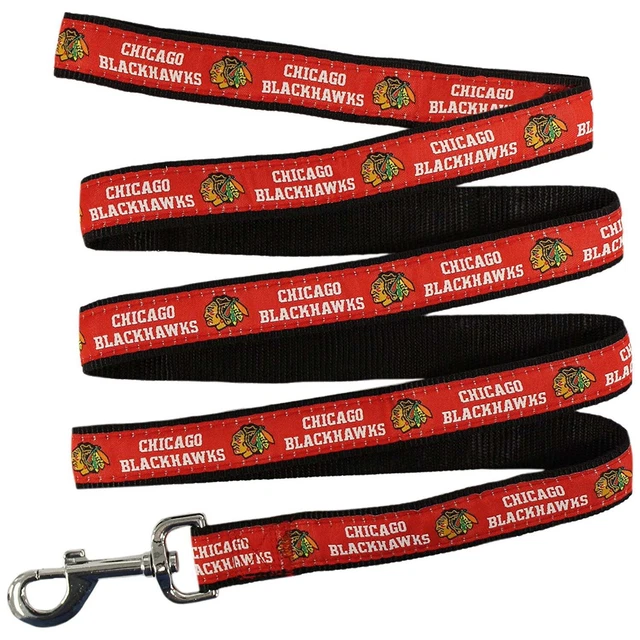 Pets First NHL Chicago Blackhawks Leash! Licensed, Heavy-duty, Strong