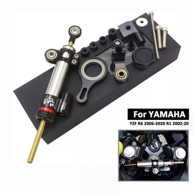 For Yamaha YZF R1 YZF R6 Stabilizer Steering Damper Bracket Support Mounting Kit