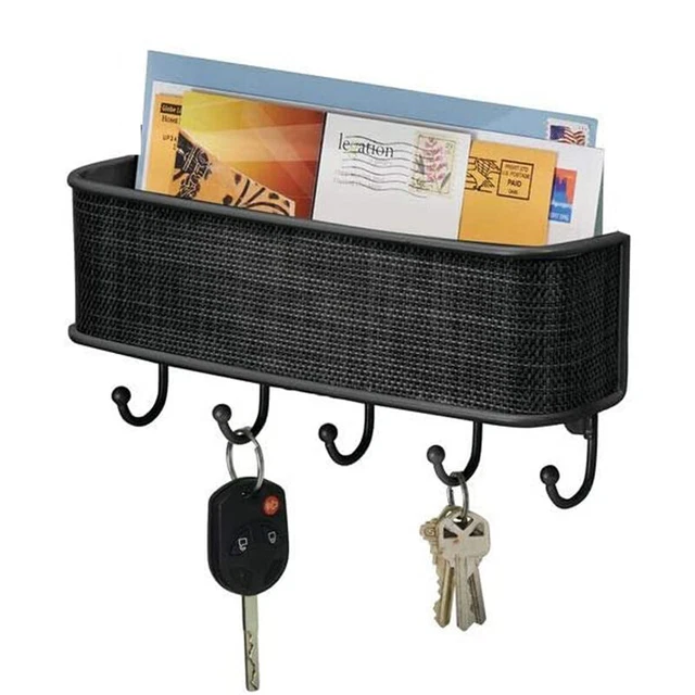 5 Hooks Hanger Holder Wall Mount Key Bag Towel Rack Coat Robe Hat Clothes Rack 3