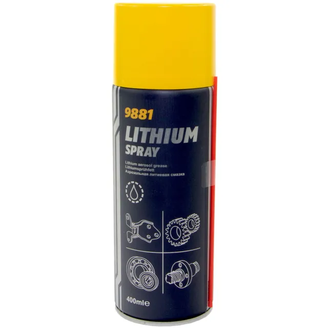 Lithium Spray Aérosol de Graisse 400 ML pour Roulements à Rouleaux au