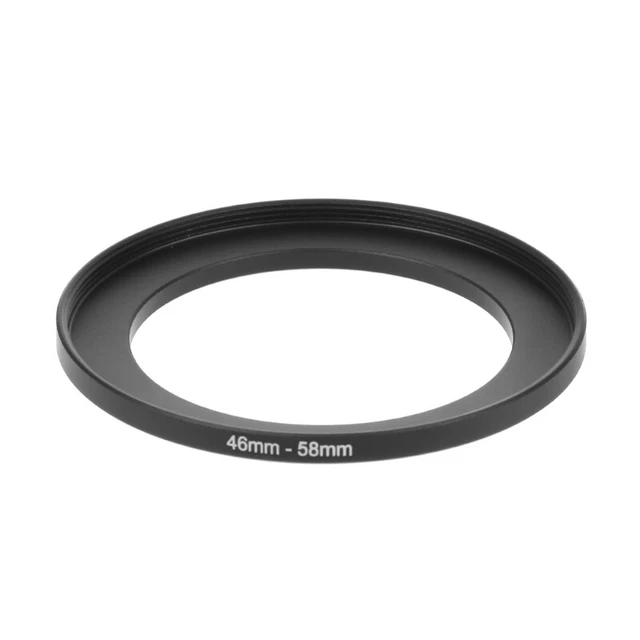 Anelli step up in metallo 46 mm a 58 mm adattatore obiettivo filtro fotocamera accessori strumenti nuovo