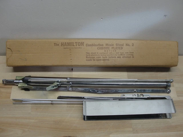 New Hamilton Chrome Plated Combination Music Stand #2