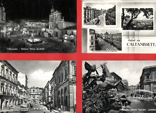 CALTANISSETTA - LOTTO DI 11 CARTOLINE BN D'EPOCA - vedi tutte le foto