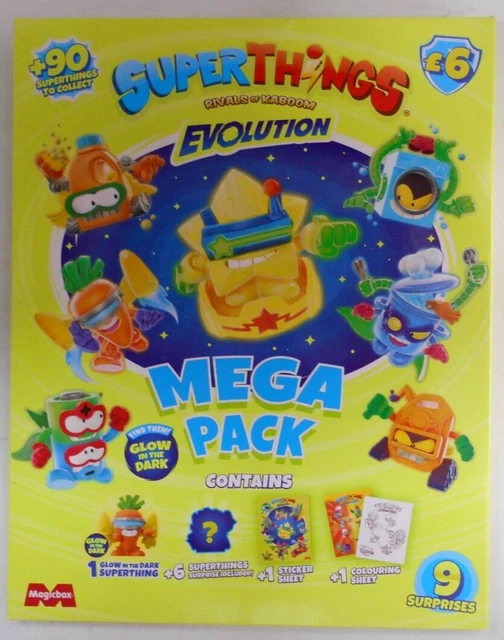SUPERTHINGS RIVALS OF Kaboom Evolution Mega Pack 7 Superthings -Glow in ...