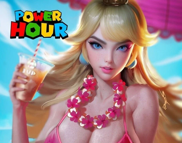 Power Hour #2 Preview Shikarii Princess Peach 4 Cover Set Black Ops Publishing