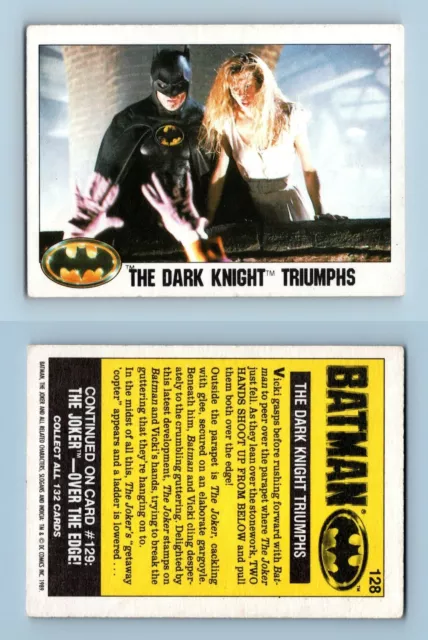 The Dark Knight Triumphs #128 Batman 1989 Topps Trading Card