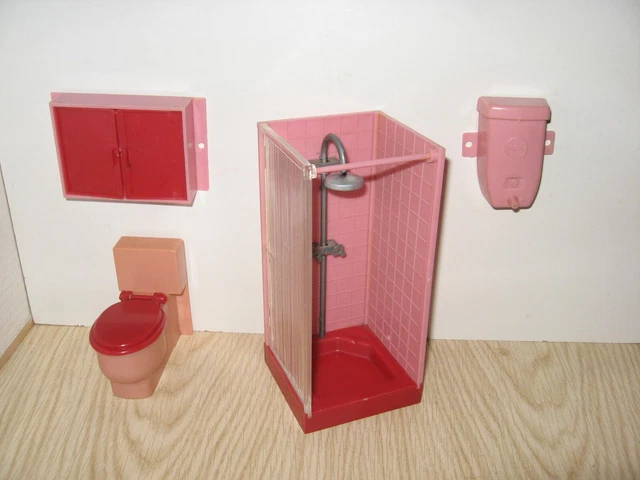 Puppenhaus-Toilette Aus Porzellan – Weiß, Mit Holzsitz, Maßstab 1:12, Ca. 180 Mm Hoch