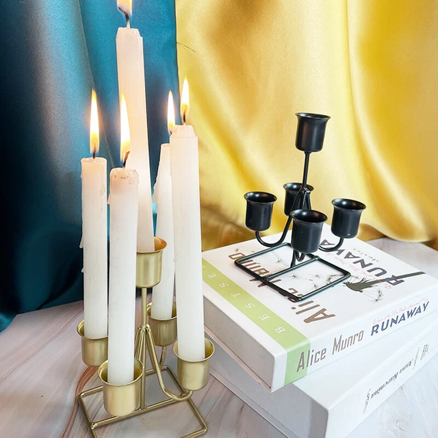 Metal Candle Holder Iron Candlestick Ornaments Wedding Party Table Decoration