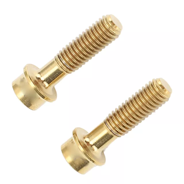 (Gold)Bicycle Bolt Bolt Waterproof Rustproof Bicycle Stem Bolts Screw Durable