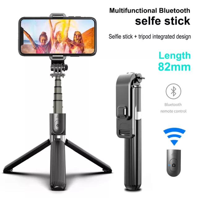 Unipod Selfie Stick Handheld Tripod Bluetooth Shutter For iPhone 13 12 Pro Max 8