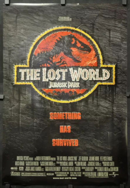 Lost Monde Jurassic Park '97 Orig. 27X40 DS Roulé NM Film Affiche Jeff Goldblum