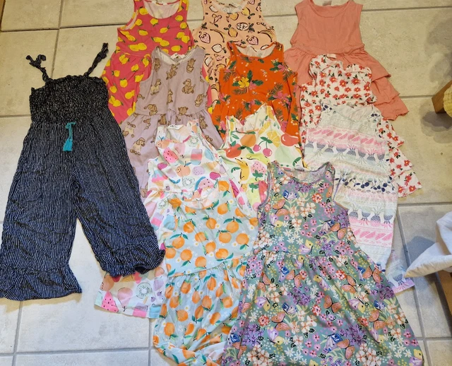 Bundle Girls Summer Clothes Age 8-9 Years  Dresses Jumpsuit