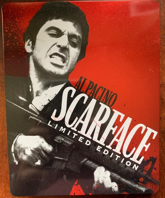 SCARFACE BLU-RAY STEELBOOK 1983 Cuban Gangster Crime Movie Classic w