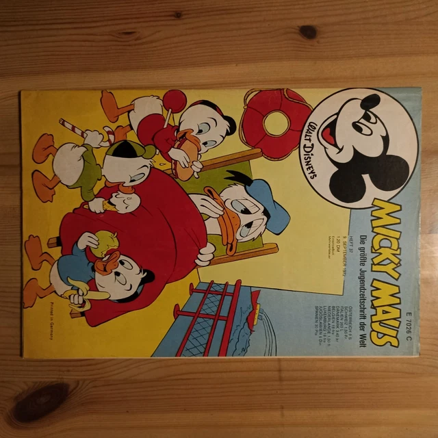 Micky Maus 1972 Heft 37 Walt Disney, Z. 1-2 mit allen Beilagen