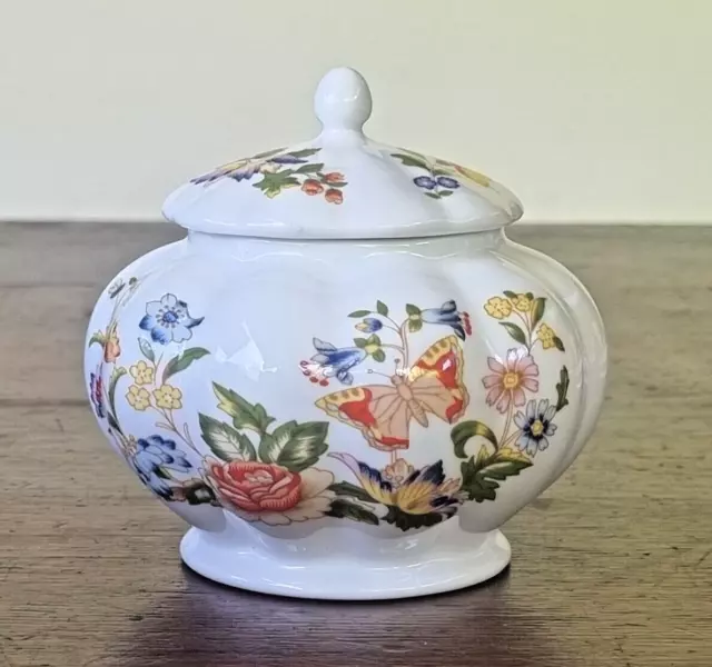 Aynsley Fine Bone China England Jar Ornament Cottage Garden