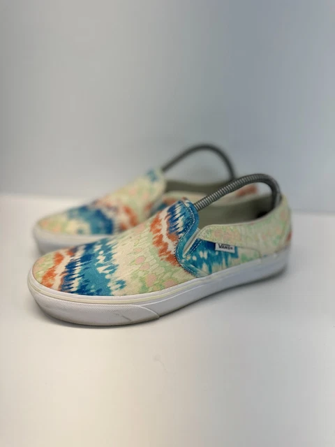 Vans Atwood Women 751505 Tie Dye Slip On Canvas Shoes Psychedelic Size US 9.5