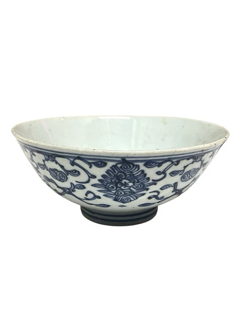 Épave de Tek Sing Cargo Porcelaine Plat émaillé bleu et