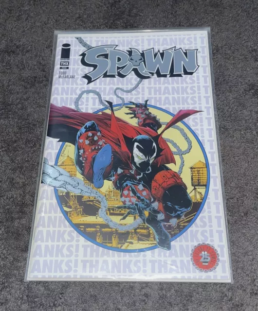 IMAGE - SPAWN : THANKS! STORE EXCLUSIVE 25th VARIANT SILVER FOIL 2017 MCFARLANE