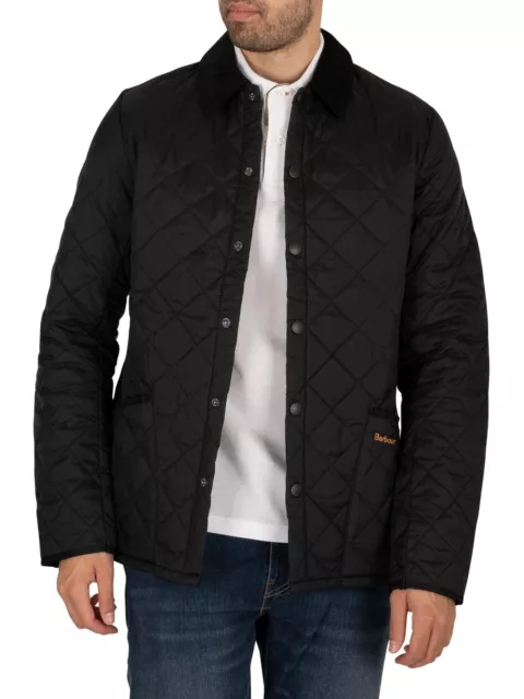 Barbour Uomo Giacca trapuntata Heritage Liddesdale, Nero