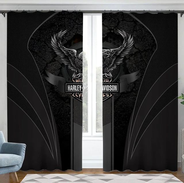 harley davidson curtains
