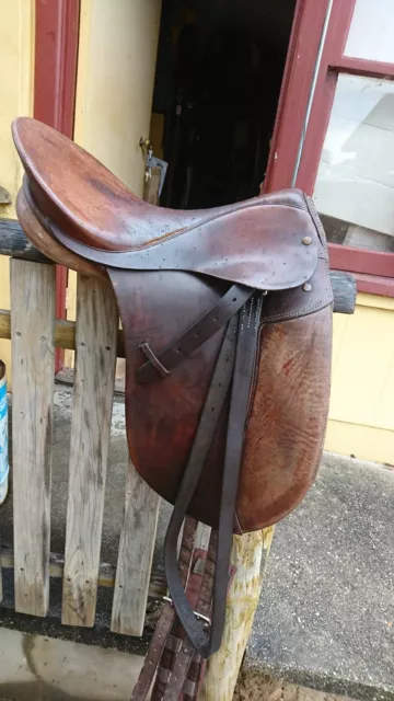 Bates Caprilli Brown Dressage Saddle