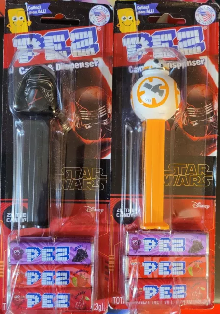 Disney Star Wars Pez dispensers: BB-8 & Kylo Ren