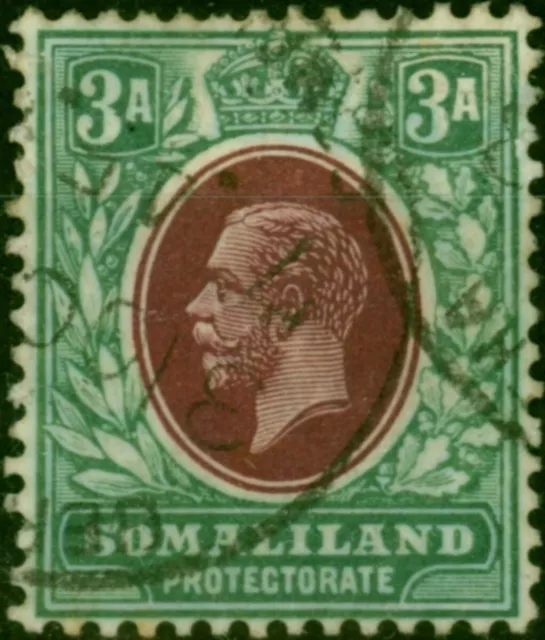Somaliland 1913 3a Chocolate & Grey-Green SG64 Fine Used (2)