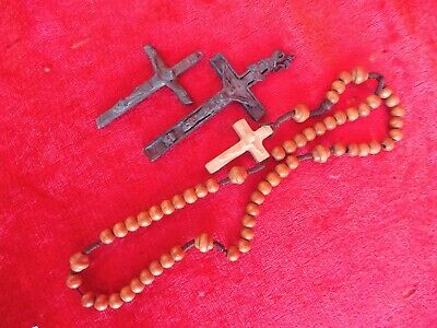5 vieux Religieux Piece : Croix (Kruzifixe) ,Chapelet,Médaille,Pendentif 2