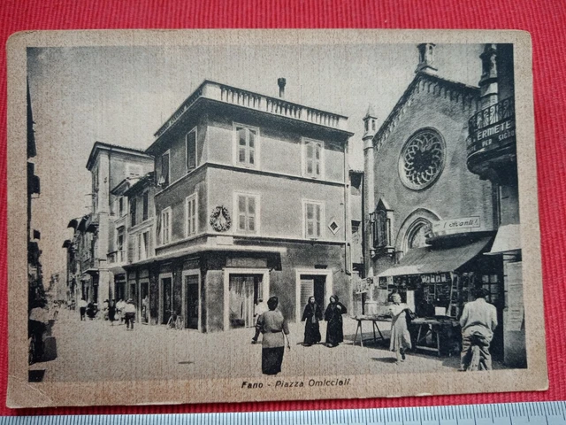Fano -Piazza Omiccioli- animata-pubblicitaria (Avanti-Unità)- f.g.- non viag.