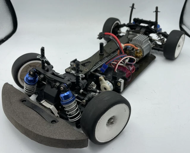 FOR PARTS TAMIYA TB-01 TB01 carbon chassis with motor and ESC £132.38 ...