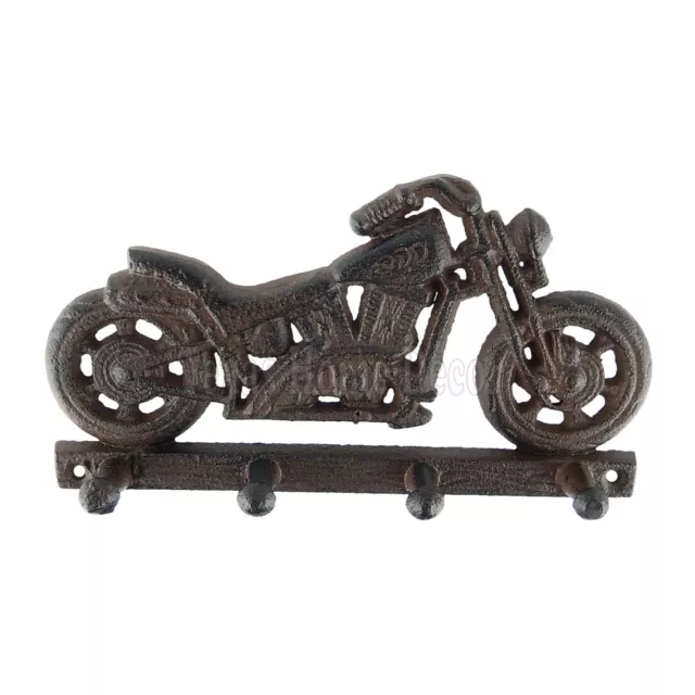 Motorcycle Wall Hook Cast Iron Key Towel Coat Rack Hanger Rustic Antique Style