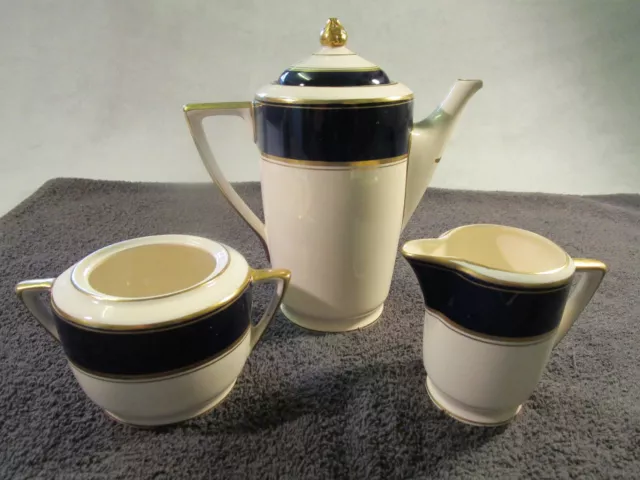 Vintage Fondeville Ambassador Ware Milk Jug Sugar Bowl And Tea / Coffee Pot