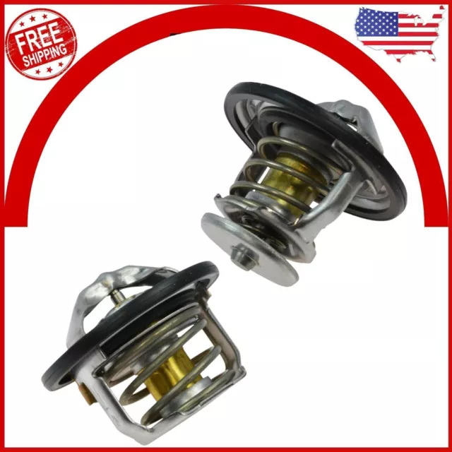 AC Delco 185 & 180 Degree Thermostat Front & Rear Kit Pair for GM Pickup Duramax