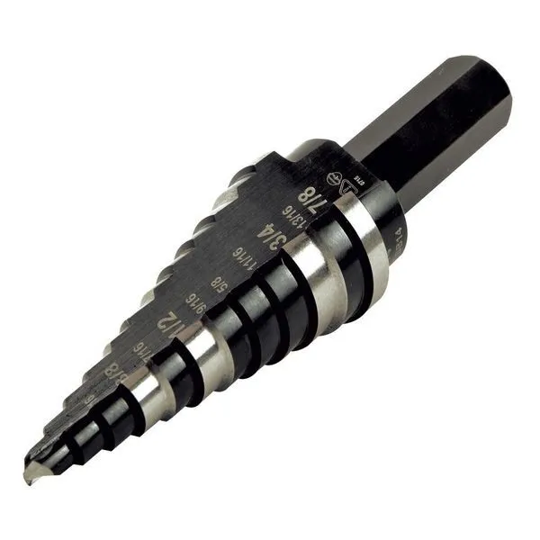 Klein Tools Ktsb14 Step Drill Bit #14 Double-Fluted, 3/16 To 7/8-Inch 2