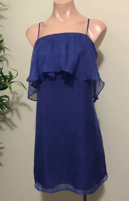 REVIEW | Vintage Cobalt Blue Silk Baby Doll Dress | SZ 8 NWT $199